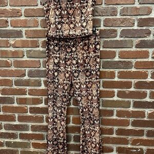 Bohemian Print Velvet Set